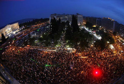 Atina - protest ispred parlamenta Atina - protest ispred parlamenta